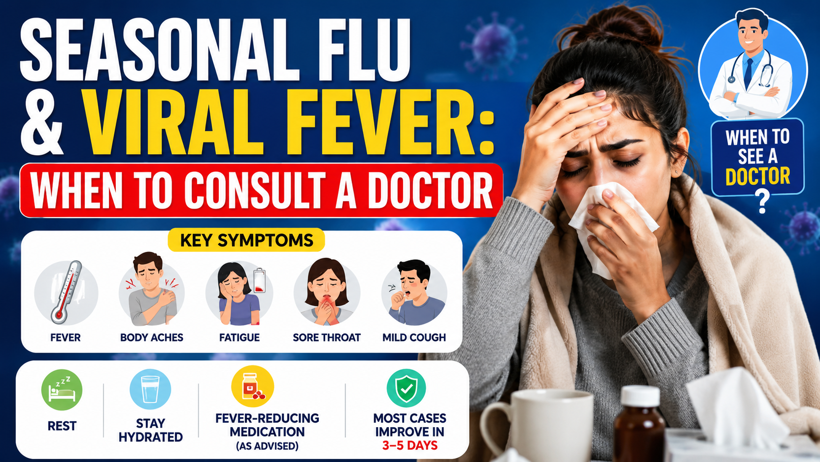 Seasonal Flu and Viral Fever When to Consult a Doctor