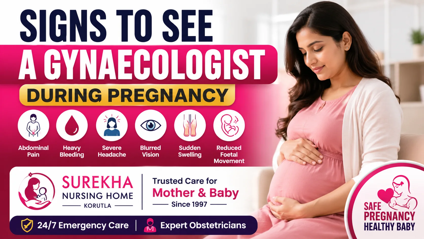 Signs to See a Gynaecologist During Pregnancy Surekha Nursing Home